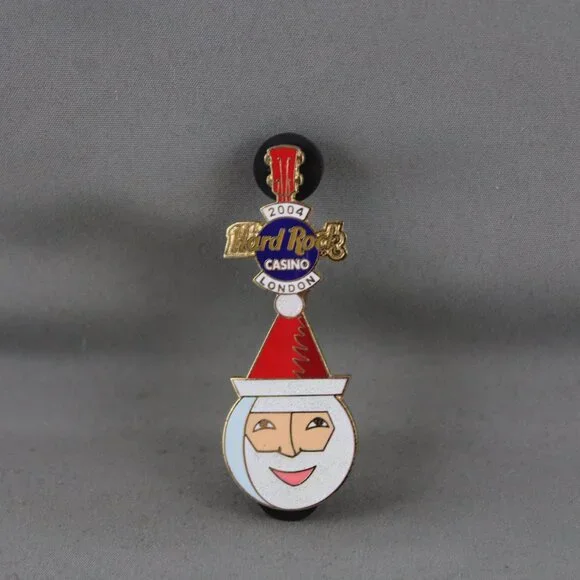 Hard Rock Cafe/Casino ( London UK) - Father Christmas Guitar Pin - 1 of 250 - Picture 3 of 3